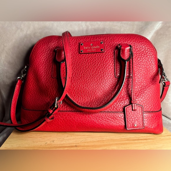 Kate Spade Sadie Dome Satchel Saffiano Leather Crossbody Bag Purse Handbag - Picture 3 of 7